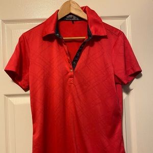 Hot pink Nike golf shirt nikefitdry